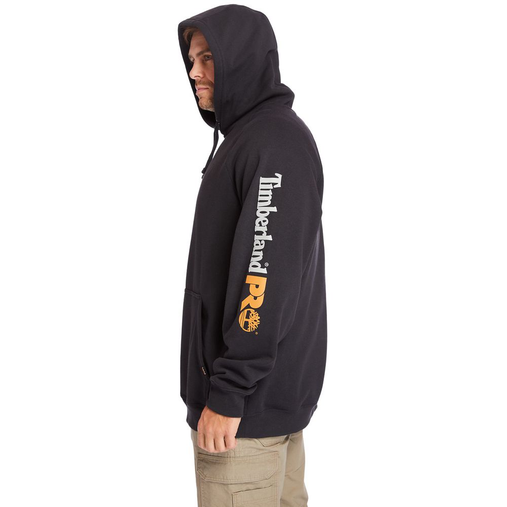 Timberland Φουτερ Ανδρικα Μαυρα - Pro® Big & Tall Hood Honcho Sport Hoodie - Greece 2617409-ZX